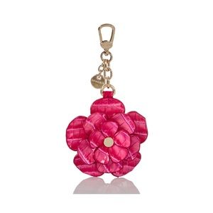 NWT Brahmin Dahlia Pink Cosmo Melbourne Key Fob